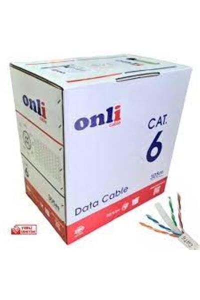 ONLİ كابل data-a201 U-UTP 24 AWG CCA بطول 500 متر من الفئة 6
