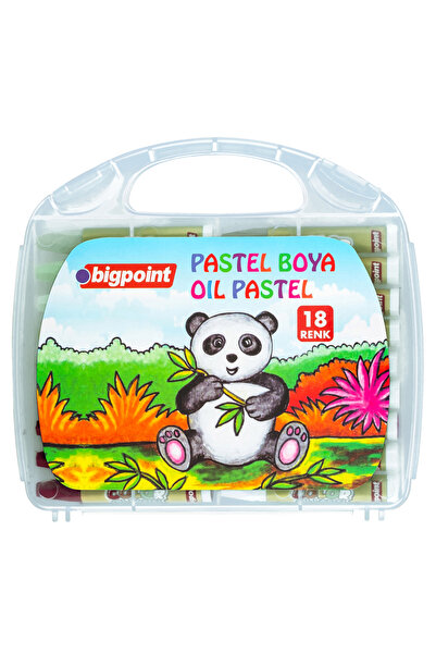 Bigpoint Pastel Boya 18 Renk - Şeffaf Çantalı