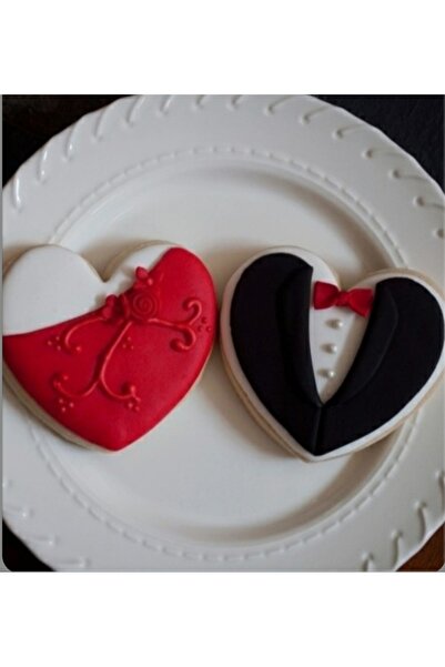 MY ANGEL HOME 20' Lİ Kalp Nişan Ve Söz Kurabiyeleri Zencefilli Tarçınlı Limonlu