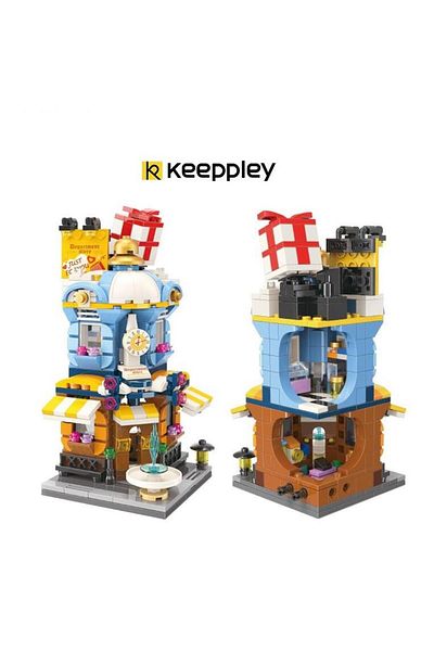 keeppley مجموعة ألعاب مكعبات بناء متجر الأزياء City Corner C0105