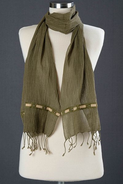 Dosimira Khaki Green- Narrow Denim Band
