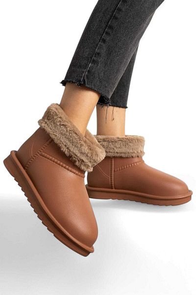 MİYA Winter Spring Women's Rain Snow Boots - Waterproof, Furry Soft Comfort Sole