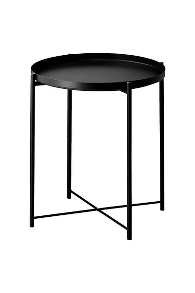 IKEA Tray table, black, 45x53 cm