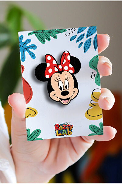 Rozzy Lab Minnie the Mouse Mini Fare - Rozet - Broş - Yaka Çanta Aksesuar