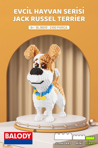 balody Jack Russel Terrier Pet Series - Micro Block Building Toy Set (Bl16013)