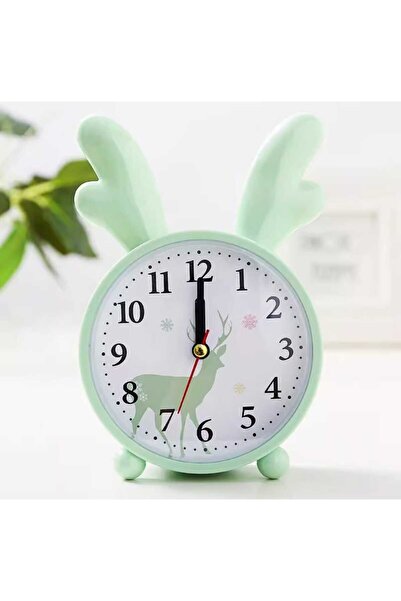 mr shopping MR Çalar Saat Sevimli Geyik Şekli Sessiz Doğru Zamanlama Saat Öze...