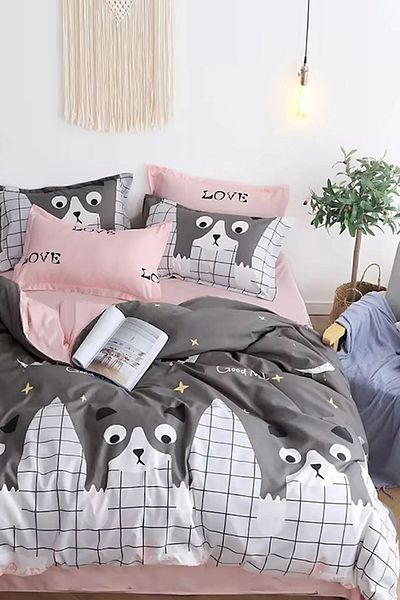 İQON Good Night Cats - Σετ Παπλωματοθήκη με διπλό κρεβάτι
