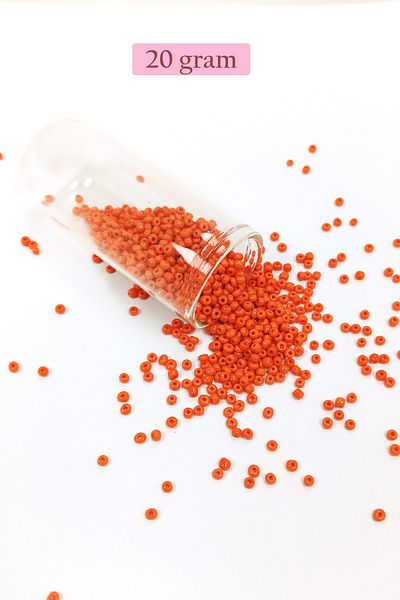 STUMBANNG Bulk glass sand beads (11/0) 2 mm - 4 colors - total 80 grams - bnc402