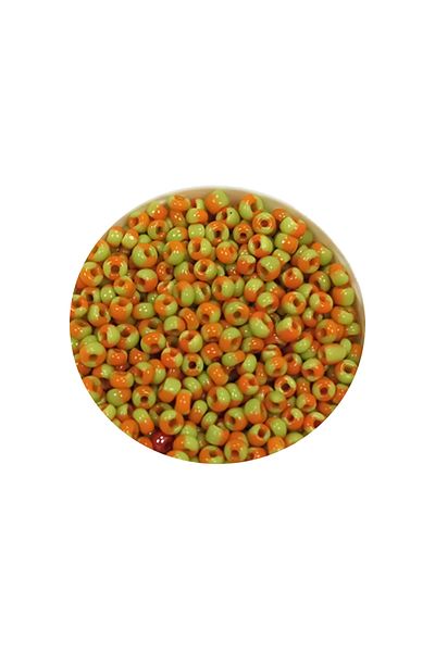 STUMBANNG Bulk glass sand beads (11/0) 2 mm - 60 grams - yellow orange - bnc066