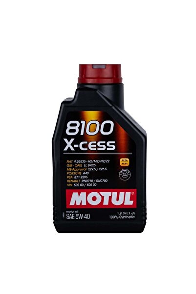 Motul 8100 X-cess 5w/40 1 Lt (DİZEL & BENZİNLİ)