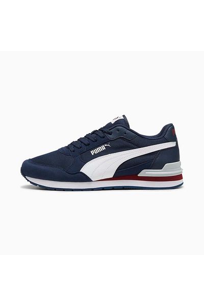 Puma ST Runner v4 - hálós, sötétkék, PUMA, fehér, Team Regal, piros, platina szürke