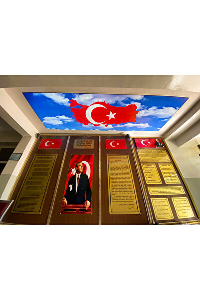 poster marketi Atatürk ve Türk Bayraklı Gergi Tavan | Özel Tasarım | Anlamlı ...