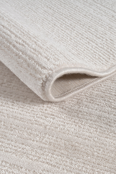 Ecosıa Nehir26 Krem Akrilik Parlak İplik Dokuma Yumuşak Halı Yolluk Koridor Salon Oturma Odası Halı