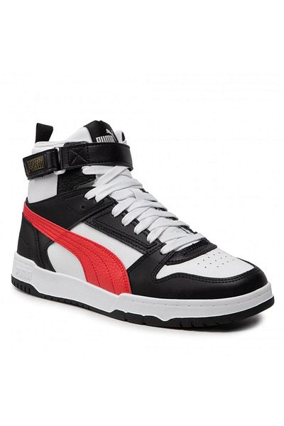 Puma 385839 05 Rbd Game - Pantofi de baschet pentru femei alb negru roșu