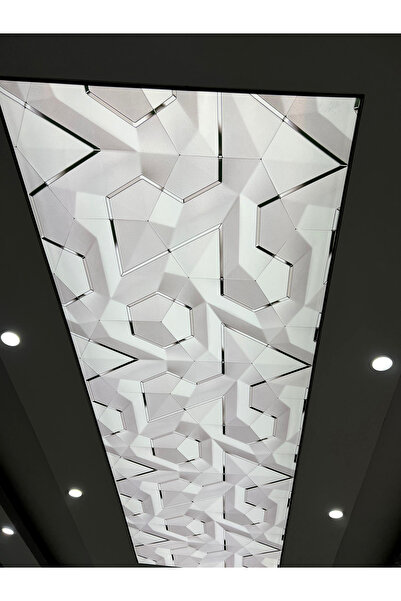 poster marketi 3D Desenli Gergi Tavan | Derinlik ve Modern Görünüm | Lüks Tasarım