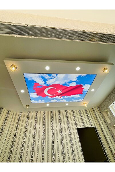 poster marketi Türk Bayraklı Gergi Tavan | Özel Tasarım | Ferah ve Aydınlık M...