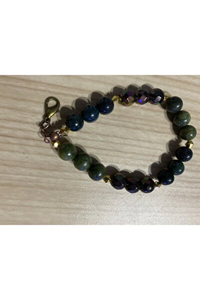 RaHan Natural Stone Aries Zodiac Agates Bloodstone Hematite Hand Made