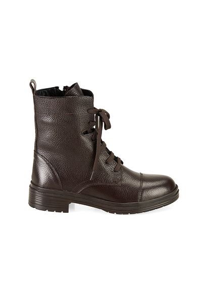 Desa Lias Brown Women's Zippered Leather Boots