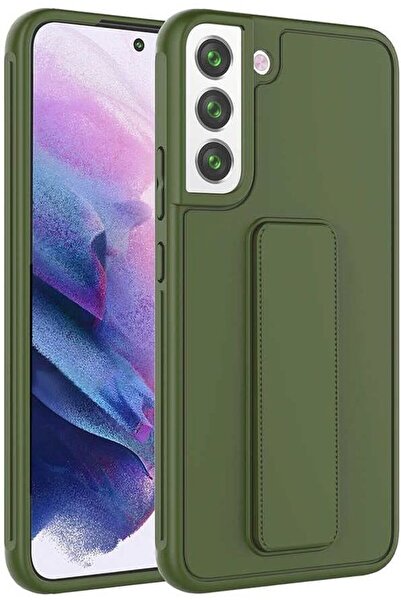 Rivor Samsung Galaxy S22 Kılıf Kamera Çıkıntılı Standlı Yumuşak Dokulu Renkli Esnek Silikon Kapak