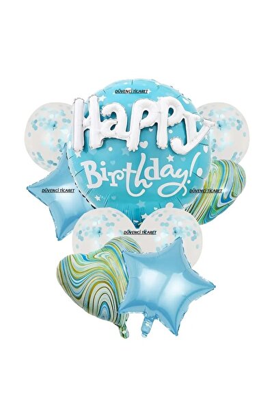 DÜVENCİ TİCARET ΣΕΤ ΜΠΑΛΟΝΙΩΝ ΑΠΟ ΦΟΙΛΙ ΜΕ ΕΚΤΥΠΩΣΗ  "ΧΡΟΝΙΑ ΠΟΛΛΑ " ΚΑΙ ΣΧΕΔ...