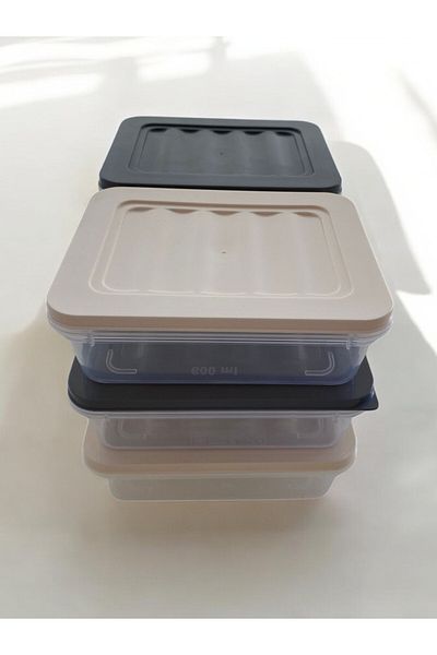 PONÇİK STORE 6Pcs 600ml Refrigerator Organizer Storage Container
