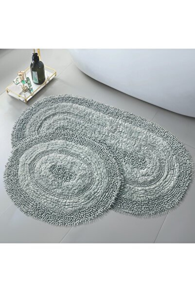 Dokumacıoğlu Macoroni Oval Mint - Σετ 2 100% βαμβακερές πατέντες μπάνιου