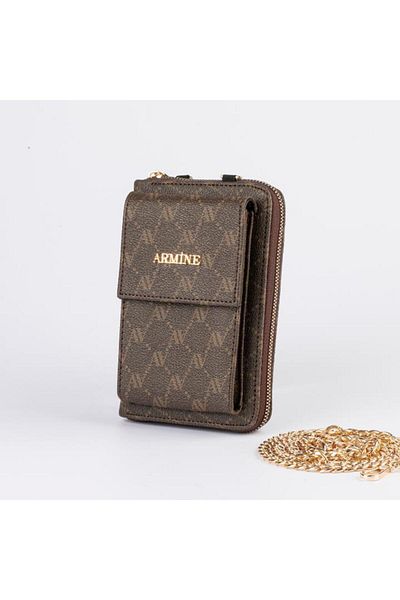 Armine Women's Bag 265 - Brown Dotted
