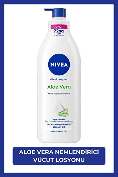 NIVEA Aloe Vera Vücut Losyonu, Normal / Kuru Ciltler Için, 400ml