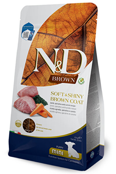 N&D SOFT & SHINY BROWN COAT KUZU KÜÇÜK IRK YAVRU 1,5 KG