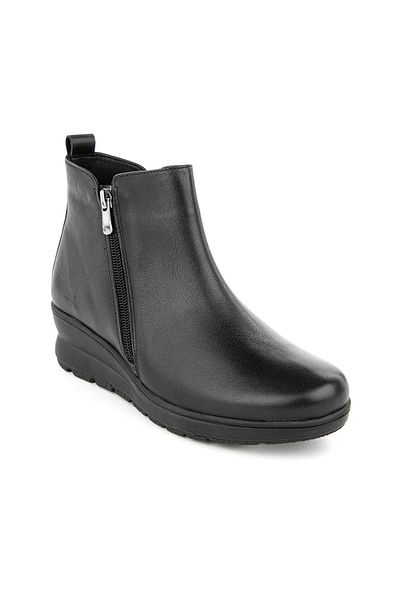 Muya Dorinta 6 Point Anatomical Sole Genuine Leather Women's Boots ( 321889 ) Black