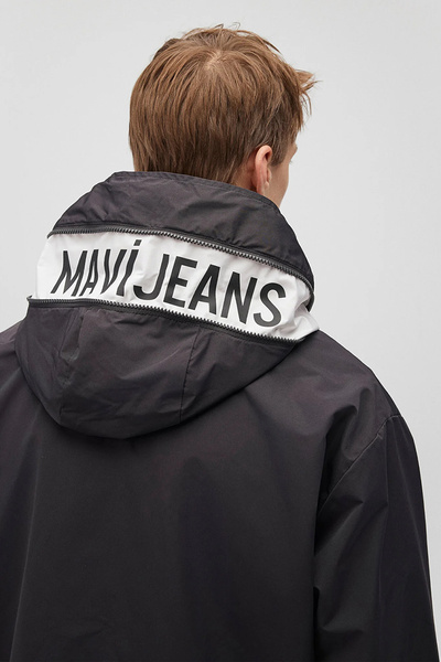 Mavi Oversize Fit Astarlı Ayarlanabilir Kapüşonlu Ceket Erkek CEKET 0110333