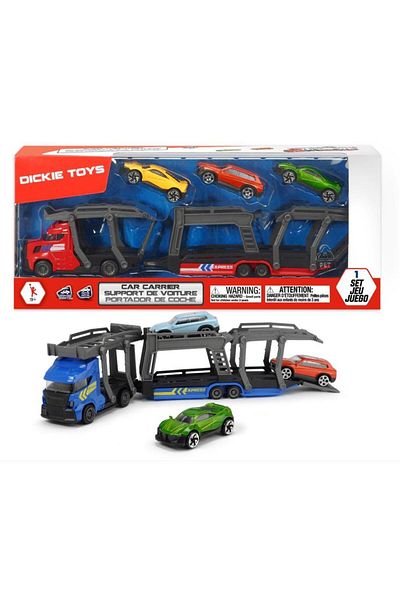 Simba Dickie 2 Tier Car Carrier Truck - Red 745008