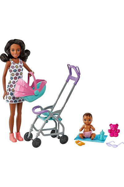 mattel Barbie Skipper Baby Sitter Siyah Saç Fhy97 - Hhb68