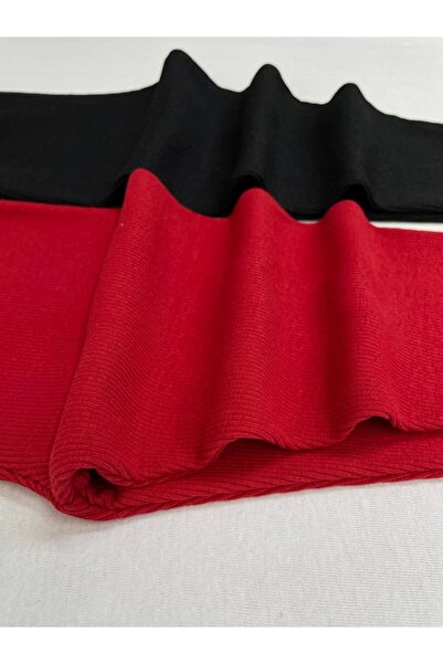 Berat moda Esnek Fitilli Siyah - Kırmızı 2li Kız-erkek Kışlık Çocuk Tayt