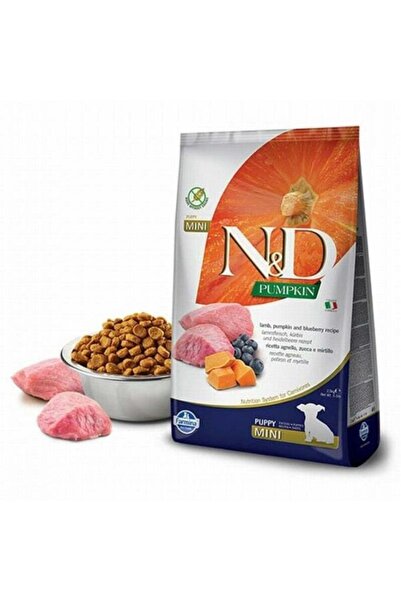 N&D Pumpkin Balkabaklı Kuzulu Yaban Mersinli Küçük Irk Tahılsız Yavru Köpek M...