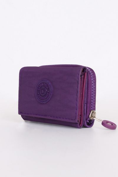 MILANOFOX Women's Crinkle Fabric Wallet - Snap Closure, Card Holder and Zipper Accessory