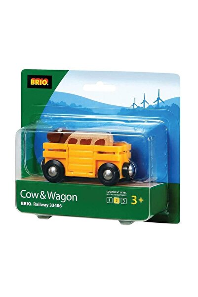 Alex طقم بقرة وعربة بريو 33406