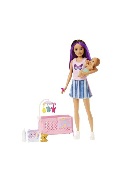 Barbie Skipper Bebek Bakıcısı™ bebekleri ve oyun seti, Skipper bebek, beşik ve aksesuarlar HJY33