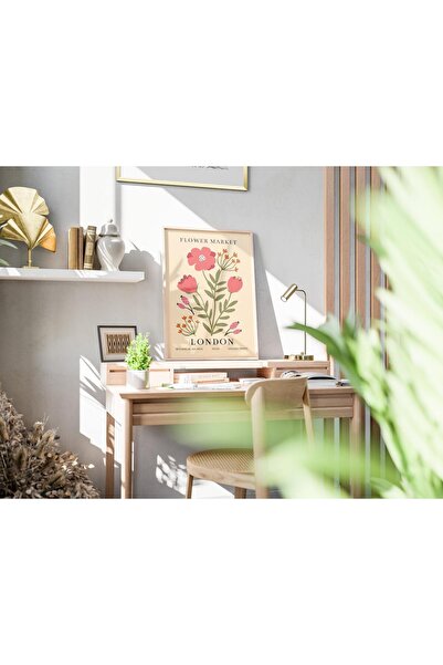 512 STORE Flower Market Estetik Duvar Dekorasyon Poster Çerçevesiz Tasarım Sa...