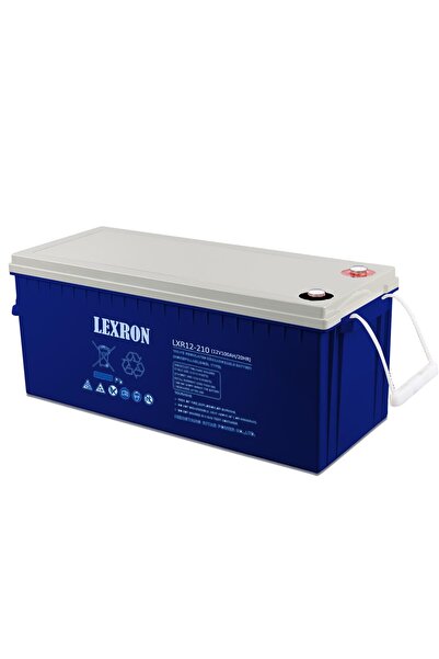 Genel Markalar Lexron Karavan Ve Bağ Bahçe Güneş Paneli Akü 12v 210a Jel (522X240X215X221MM) Lexron-lxr210k