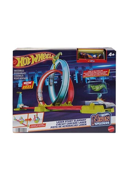 HOT WHEELS Neon Yarışlar Çifte Çemberde HPC05 Lisanslı Ürün