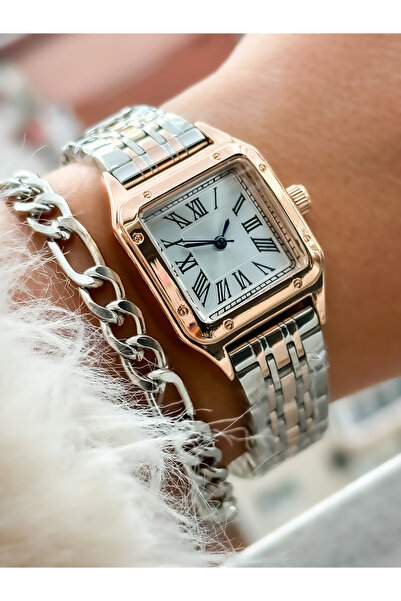 Bonicce Retro Vintage Model Silver Color Elegant Women's Wristwatch Bracelet in Special Gift Box