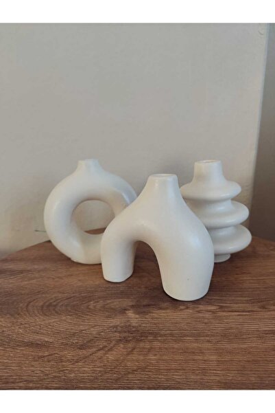 Pelajik İskandinav Tarzı Bohem 10cm Vazo Pampas Vazosu Minimalist Dekoratif Salon Aksesuarı Masa Süsü