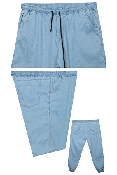 marufshop Ανδρικό τζιν Jogger Lycra Κατάλληλο για Ανδρικό Μεγάλο Μέγεθος Μεταξύ 100 κιλών-180 κιλών