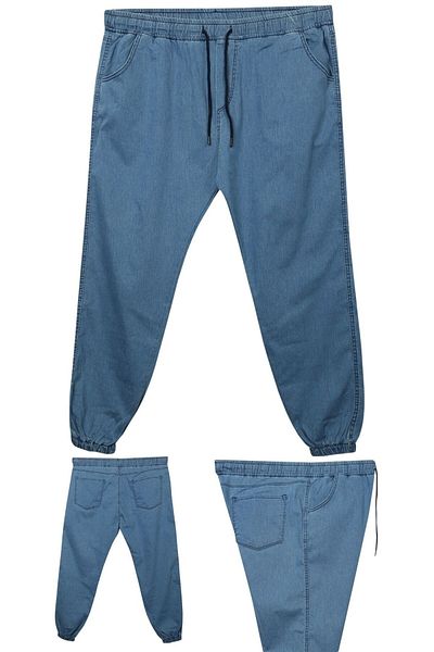 marufshop Men's Large Size Lycra Jogger Jeans Suitable for Weight between 100 Kilo-180 Kilo