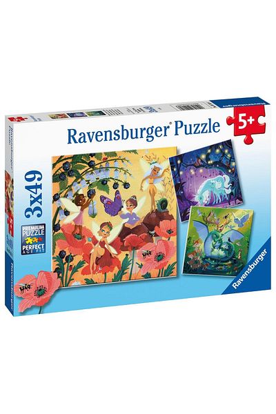 RAVENSBURGER 3x49 قطعة لغز الشخصيات السحرية051816