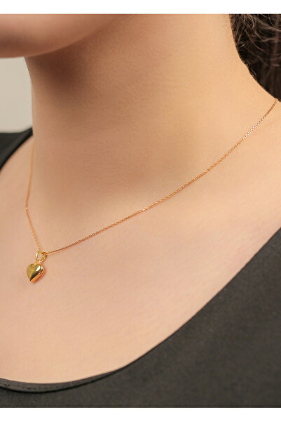 kuyumcu nurettin 3,30 gr (GRAM) Kalp Uçlu (FORSE ZİNCİR) 50 Cm Kolye 22 Ayar Altın