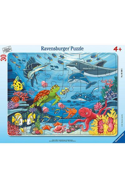 RAVENSBURGER 30 Piece Large Framed Puzzle Under the Sea055661