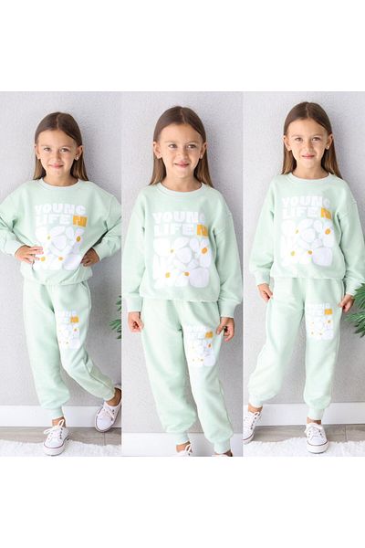 Amur 100% Cotton Seasonal Female Child 2 Piece Pajamas Set