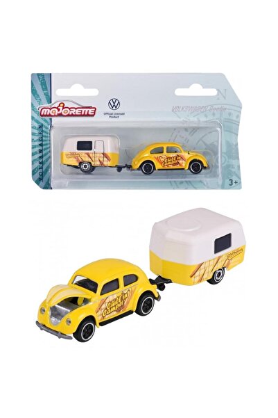 Majorette Volkswagen the Originals Model Cars with Trailer - Beetle 212055007